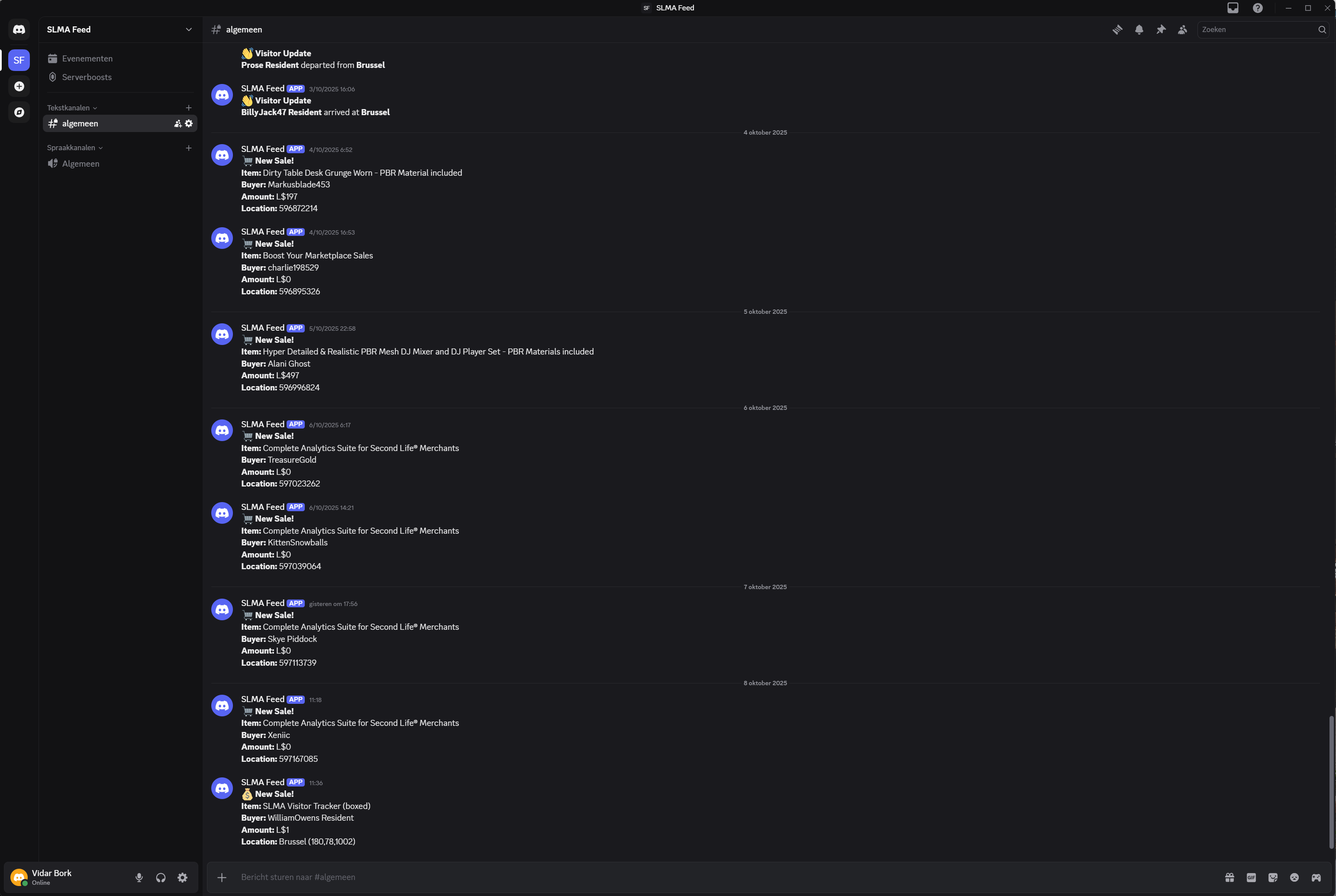 Event Streaming to Discord